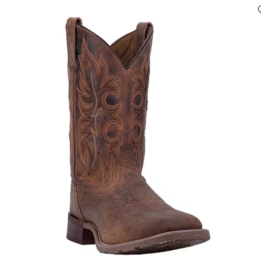Laredo Mens Durant Block Heel Cowboy Boots 9.5